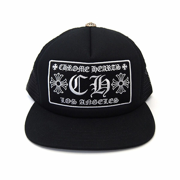 超レア 新品 クロムハーツ トラッカーキャップ 帽子 CHロゴ CHROME HEARTS 319778 ブラック エクセルワールド ギフト プレゼントにも ブランド|エクセルワールド