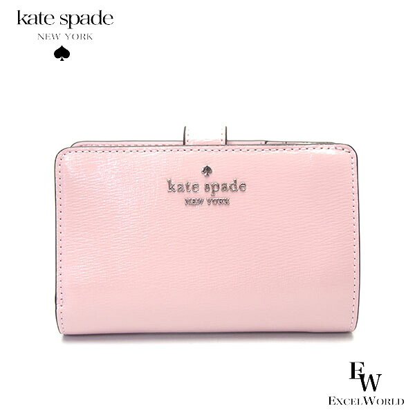 ケイトスペード 財布 KN227 960 KATESPADE アウトレット 二つ折り財布 マディソン ミディアム バイフォールド ウォレット ピンク エクセルワールド レディース ブランド｜エクセルワールド