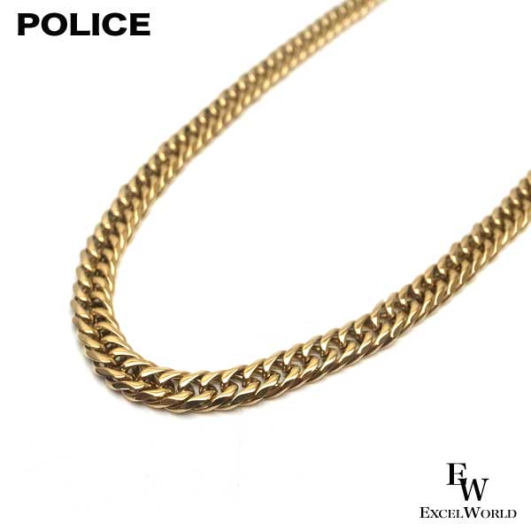ポリス ネックレス POLICE 喜平 キヘイ 6面 50cm 幅 約5.7mm GN0002603 ゴールド エクセルワールド メンズ 父の日ギフトにも ブランド プレゼント クリスマス ギフト TP10