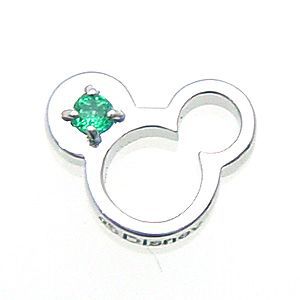 ディズニー ベビーリング (5月)誕生石エメラルド ミッキー Disney エクセルワールド クリスマス ギフト プレゼントにも おしゃれ アクセサリー ディズニーグッズ TP10｜エクセルワールド
