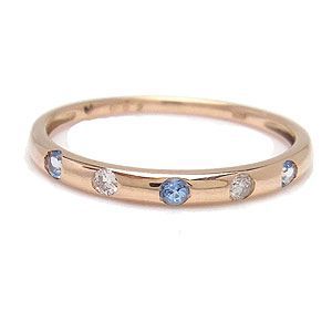 ブルートパーズ ピンキーリング Tiny Pinky K10 PG 1307326 エクセルワールド ギフト プレゼントにも おしゃれ アクセサリー TP5