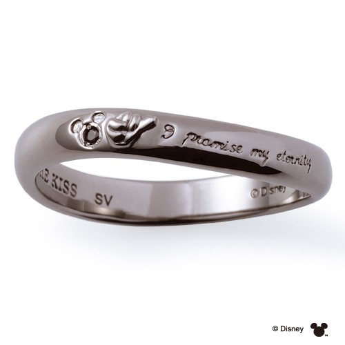 ザ キッス THE KISS ディズニーコレクション ディズニー ミッキー＆ミニー シルバー リング DI-SR1805BKD メンズリング(メンズ単品) ペアアクセならザキ ギフト プレゼントにも ブランド おしゃれ アクセサリー TP15 父の日ギフトに