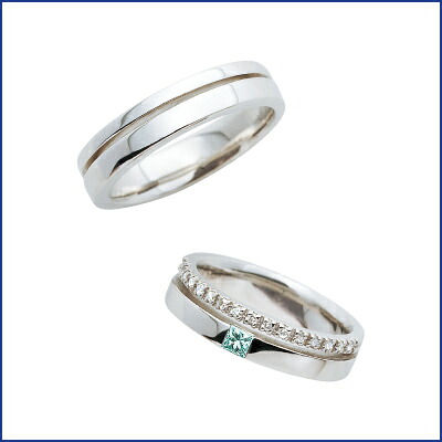 スウィートブルーダイヤモンド SWEET BLUE DIAMOND マリッジリング (一緒になる指環) 1231456-1 231457 エクセルワールド 差し上げ物 差し上げ物にも TP10