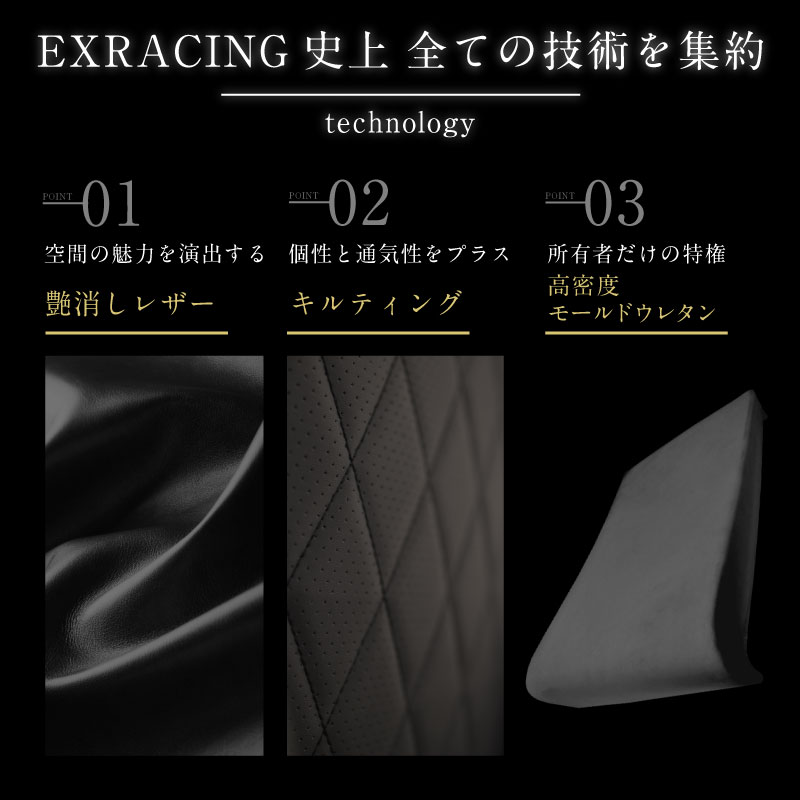 ゲーミングチェア EXRACING 【楽天1位】 オフィスチェア ブラック 人間 