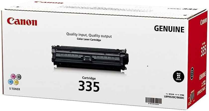 新品 CANON CRG-335BLK ブラック キャノン 8673B001 CN-EP335BKJ トナー カートリッジ パソコン 周辺機器 PCサプライ 消耗品 プリンター メーカー 純正 送料無料 4960999989150 Satera LBP9660Ci LBP9520C