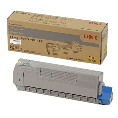 新品 OKI TC-C4DY2 イエロー オキ 大容量 トナー カートリッジ パソコン 周辺機器 PCサプライ 消耗品 プリンター メーカー 純正 送料無料 4949443214437 C612dnw