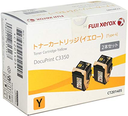 訳あり メーカー 純正 新品 富士ゼロックス Fuji Xerox CT201405 トナー トナーカートリッジ 2本セット イエロー 2本パック 送料無料 4982012813167 DocuPrint C3350