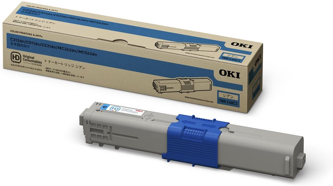 製造会社 純然たる 新品 OKI オキ トナーカートリッジ トナー TNR-C4KC1 シアン 貨物輸送無料 4949443208832 MC562 362dn C531dn 511dn 312dn