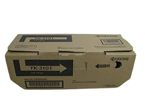 新品 kyocera TK-3101 黒いこと 京セラ トナー 薬莢 マイコン 境界線の外側計器 パソコン給与 疲労困憊品 印刷機 製造業者 完全無欠 貨物輸送無料 0632983026052 LS-2100DN ECOSYS エコシス M3540idn