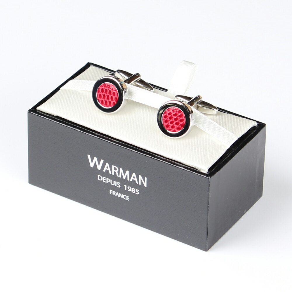 WARMAN 2ウェイ レザーカフス レッド