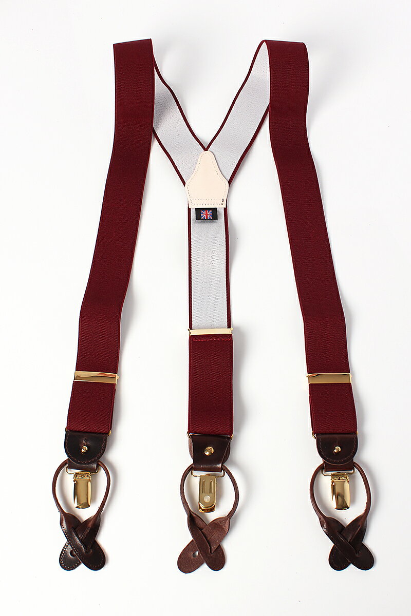楽天市場 アルバートサーストン サスペンダー ワインレッド エラスティック ゴム Albert Thurston Braces Wine Elastic メンズ ブランド ｅｘｃｙフォーマルコレクション