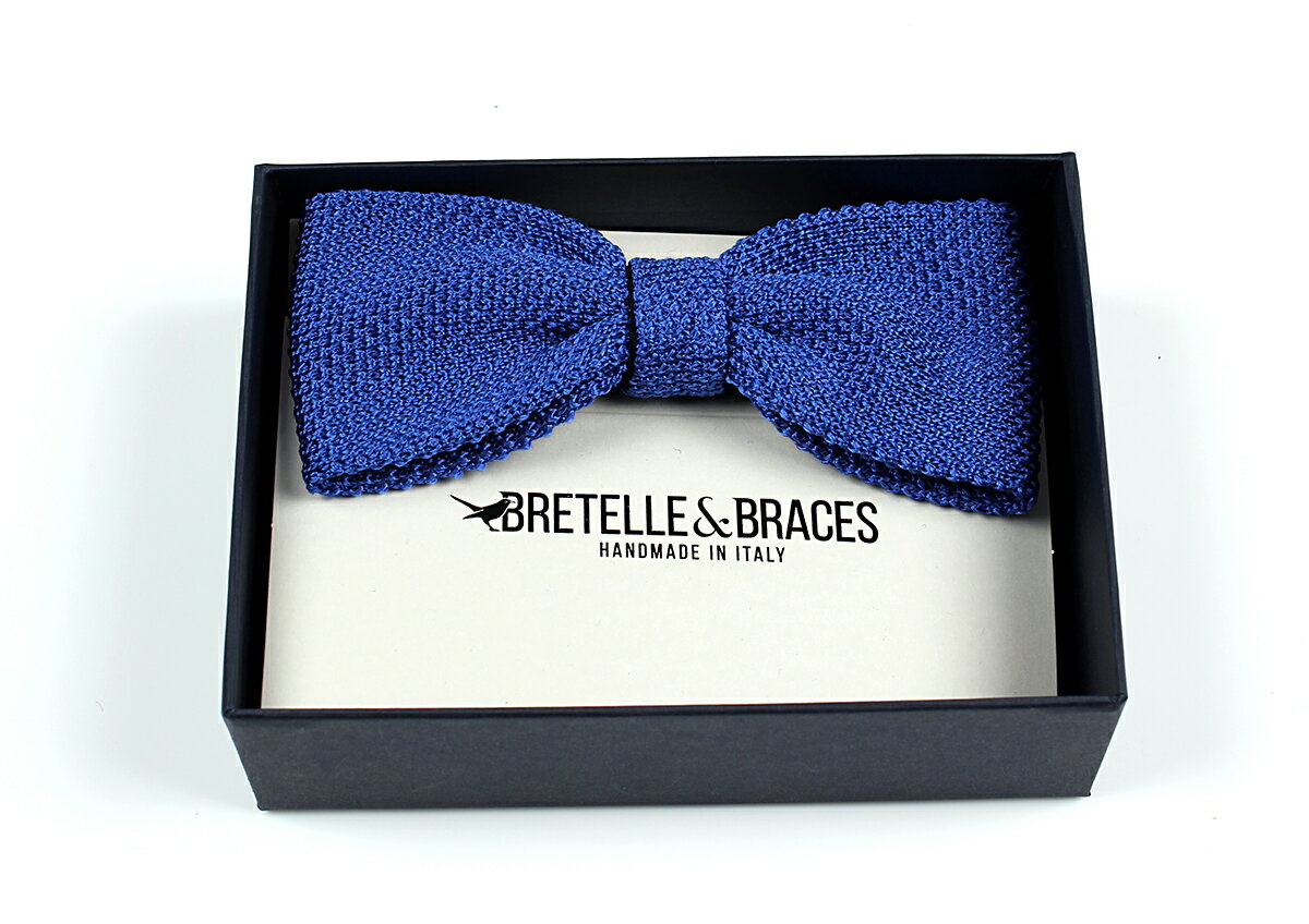 楽天市場 Bretelle Braces 蝶ネクタイ シルクニット ロイヤルブルー メンズ ブランド ｅｘｃｙフォーマルコレクション