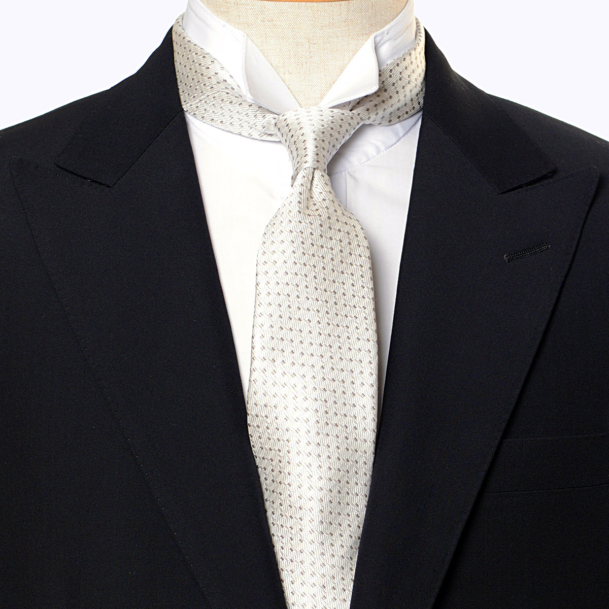日本製フォーマルネクタイ シルク ドット柄 EXCY FORMAL