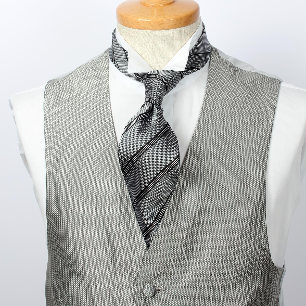 楽天市場】フォーマルベストセット チェックジャカード クリームカラー