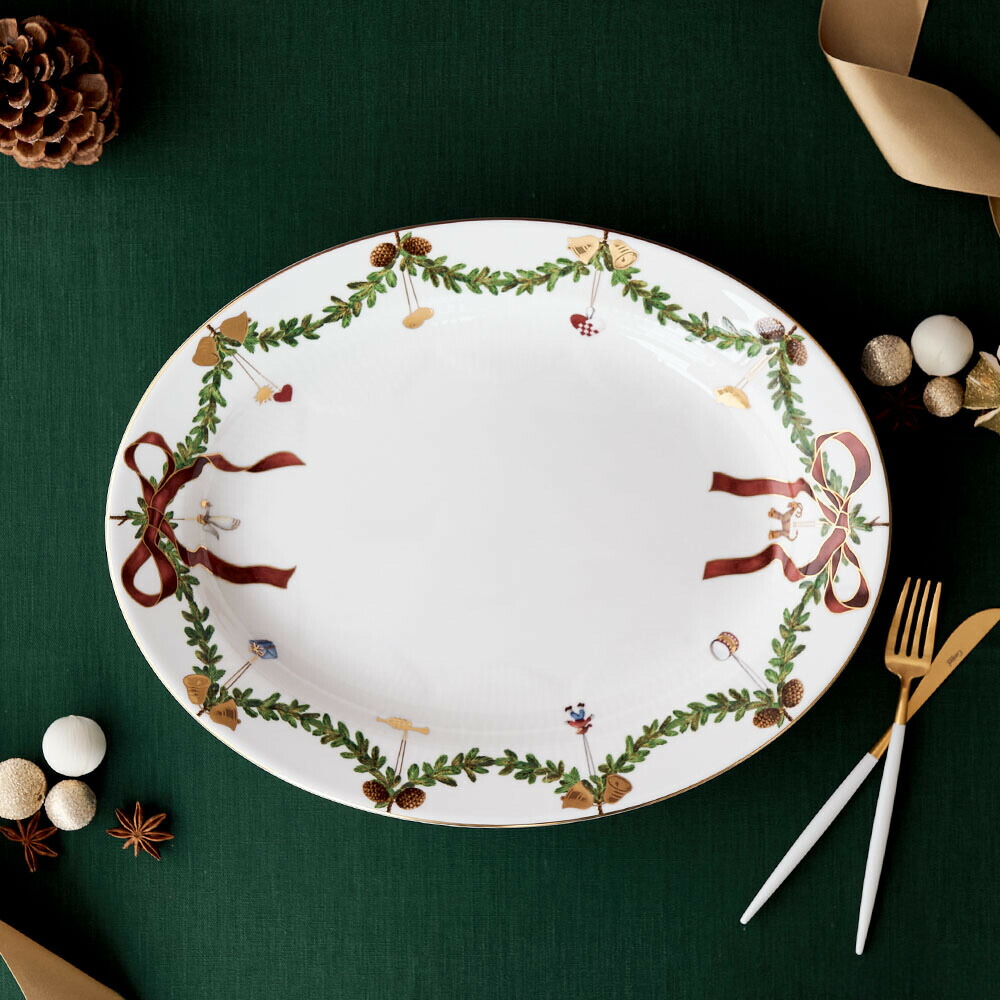 ロイヤルコペンハーゲン スターフルーテッド パーティー ディッシュ 大皿 美品 スペシャルラッピング付き】【純正紙袋付き】ロイヤルコペンハーゲン