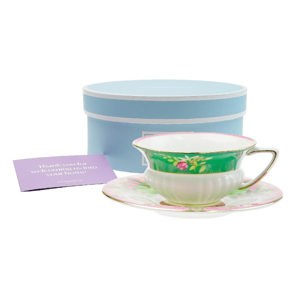 ウェッジウッド (WEDGWOOD) ワンダーラスト ピンクロータス 紅茶優勝杯＆平円盤
