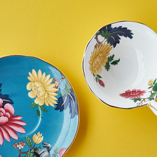 ウェッジウッド (WEDGWOOD) ワンダーラスト サファイア苑地 紅茶優勝杯＆平円盤