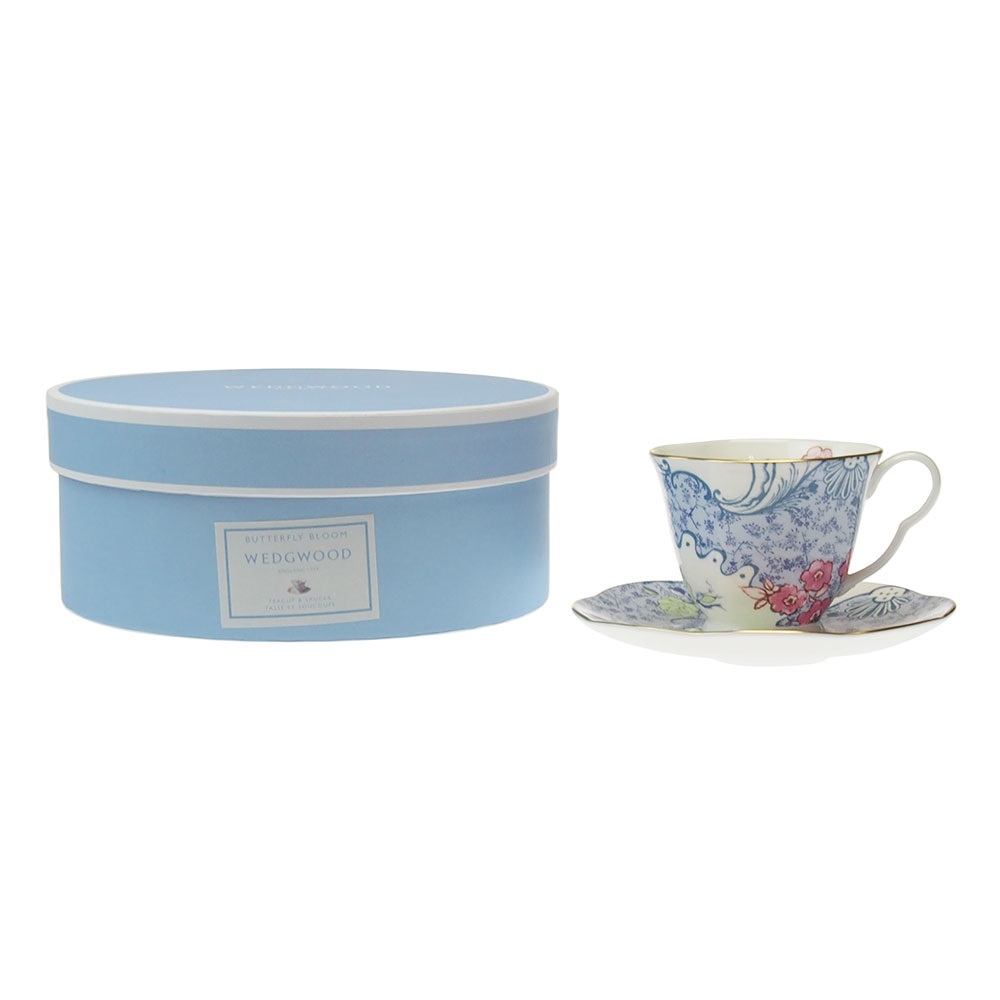 ウェッジウッド (WEDGWOOD) バタフライブルーム 紅茶優勝杯＆平円盤 青色＆サクラ色