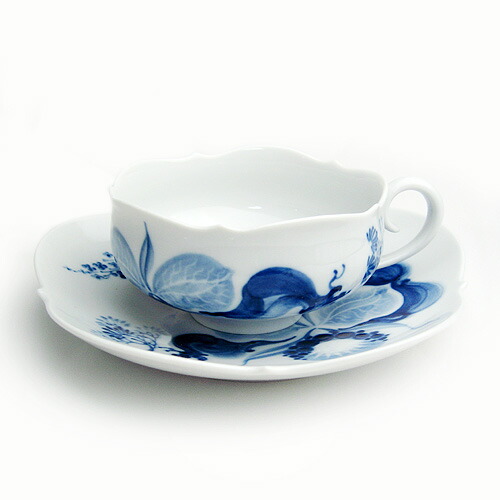 マイセン (Meissen) ブルーオーキッド 紅茶優勝杯＆平円盤 23633