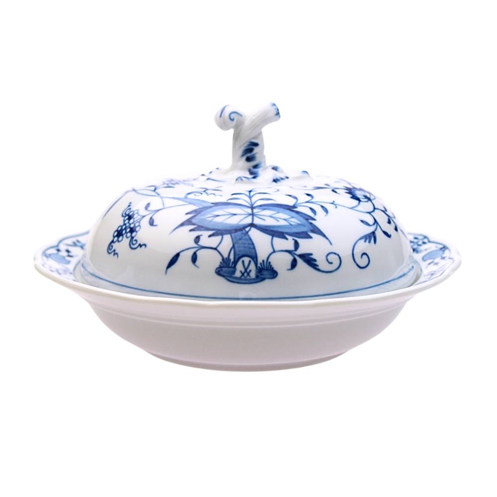 楽天市場】MEISSEN ブルーオニオンスタイル リーフディッシュ マイセン