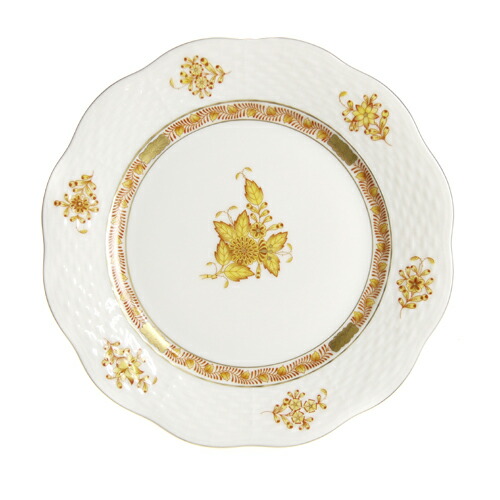 ヘレンド (HEREND) ＡＪ アポニー 黄み 一皿 19糎 517 キッチン用品・食器・調理器具-コーヒー・お茶用品