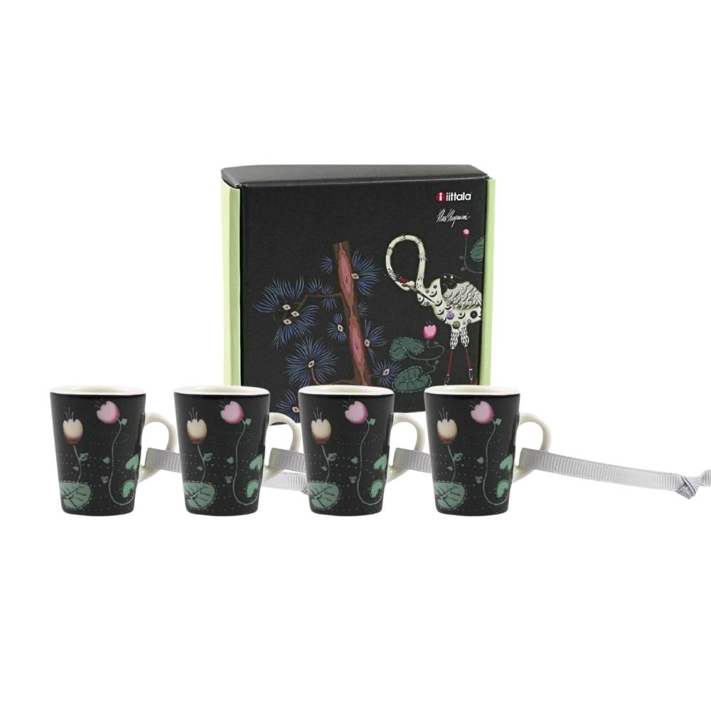  イッタラ タイカ サラダボール大１小２・マグカップ２のセット イッタラ（iittala） タイカ ブルー＆レッド 2人用 マグ＆プレート 4点