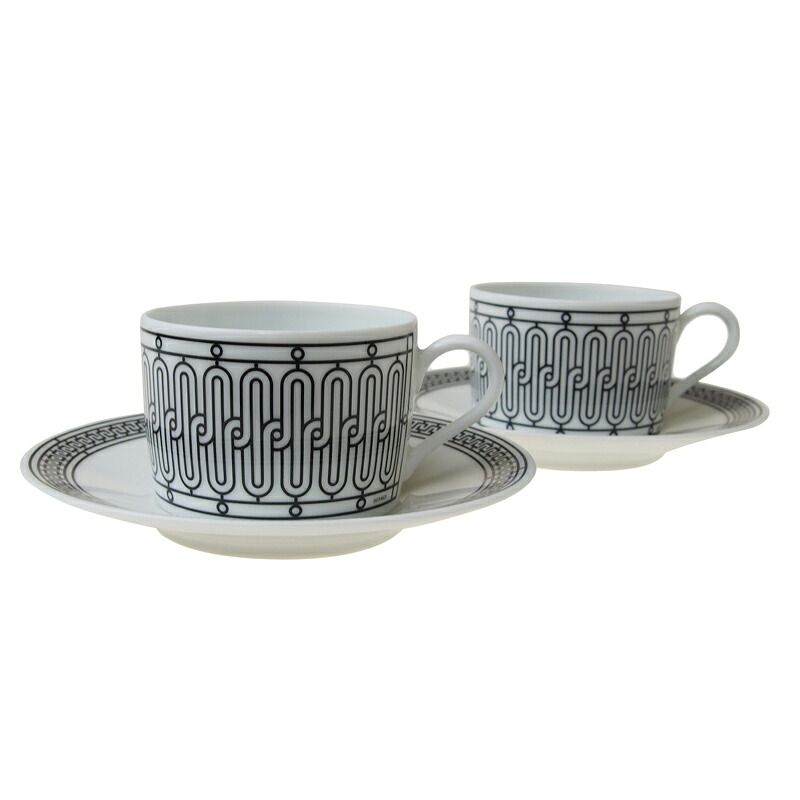 エルメス (HERMES) H（死灰）デコ 紅茶優勝杯\u0026平円盤 ありの実 160ml 037016P2