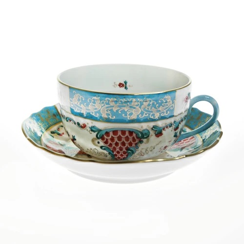 ヘレンド (HEREND) TCA トゥッピーニの角笛 紅茶優勝杯＆平円盤 1726