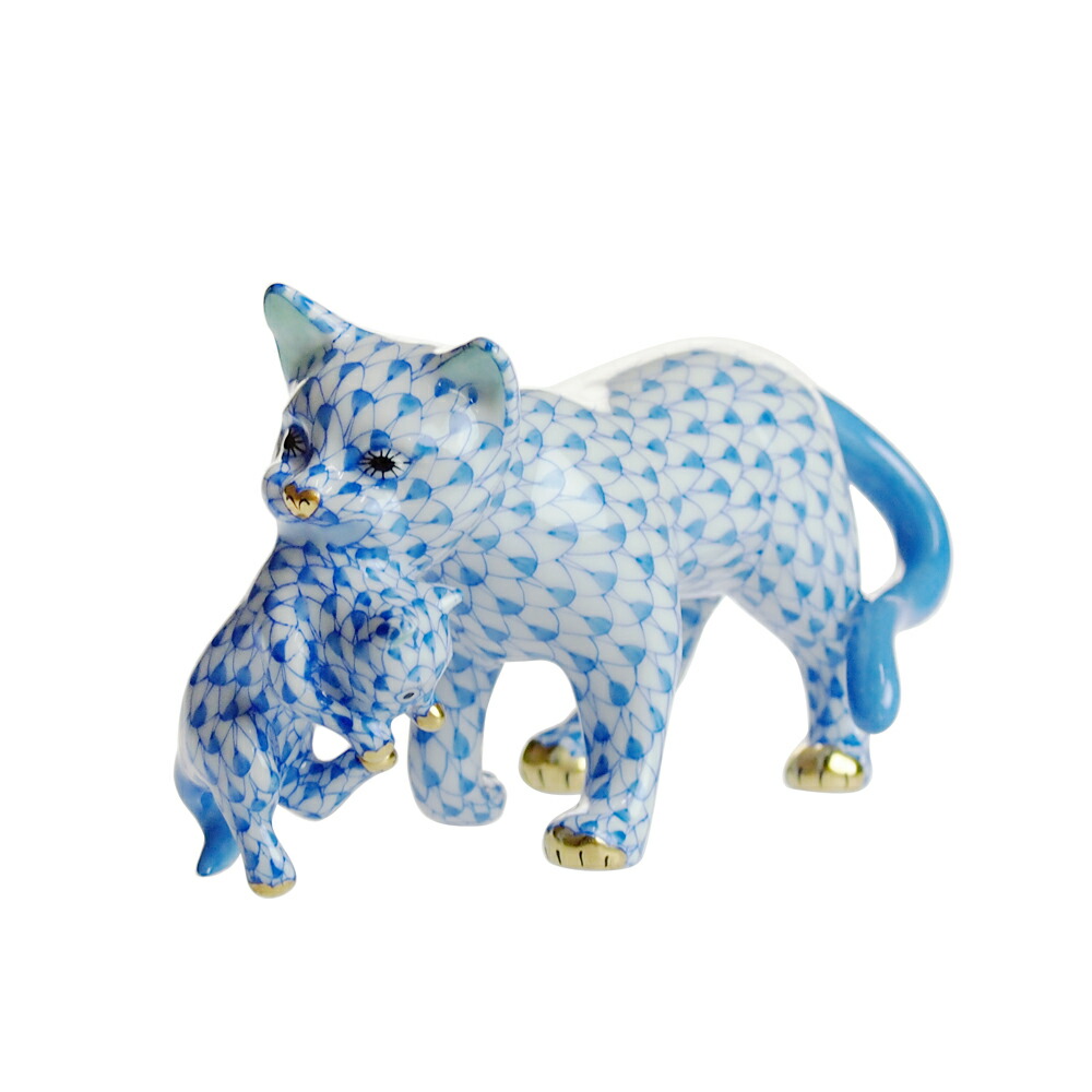 Herend - 【HEREND】ヘレンド 猫 05221/VHV _ オブジェ Herend] Herend Cat Ornament Object 05221/VHV – NISHIKINO