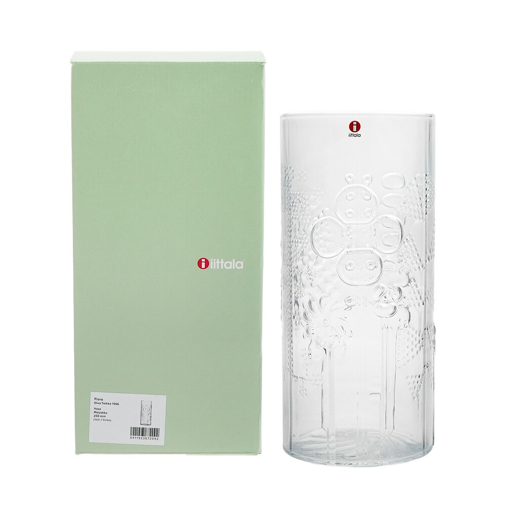 新品未使用　 イッタラ　フローラ　フラワーベース　クリア　250㎜ 楽天市場】イッタラ (iittala) フローラ ベース 25cm クリア【箱