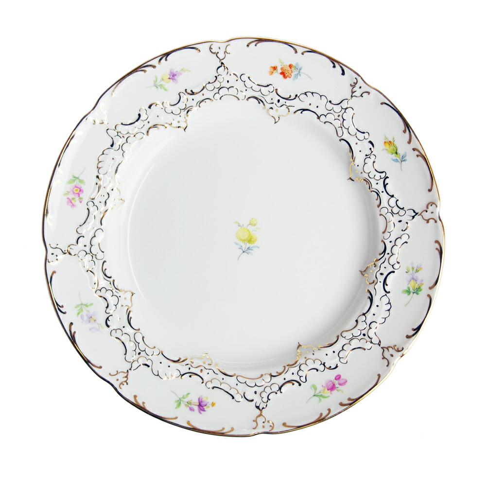 マイセン フラワー リレーフ プレート 直径約19cm 東キ7-0529☆1F spec_800_00100250428525000150.jpg