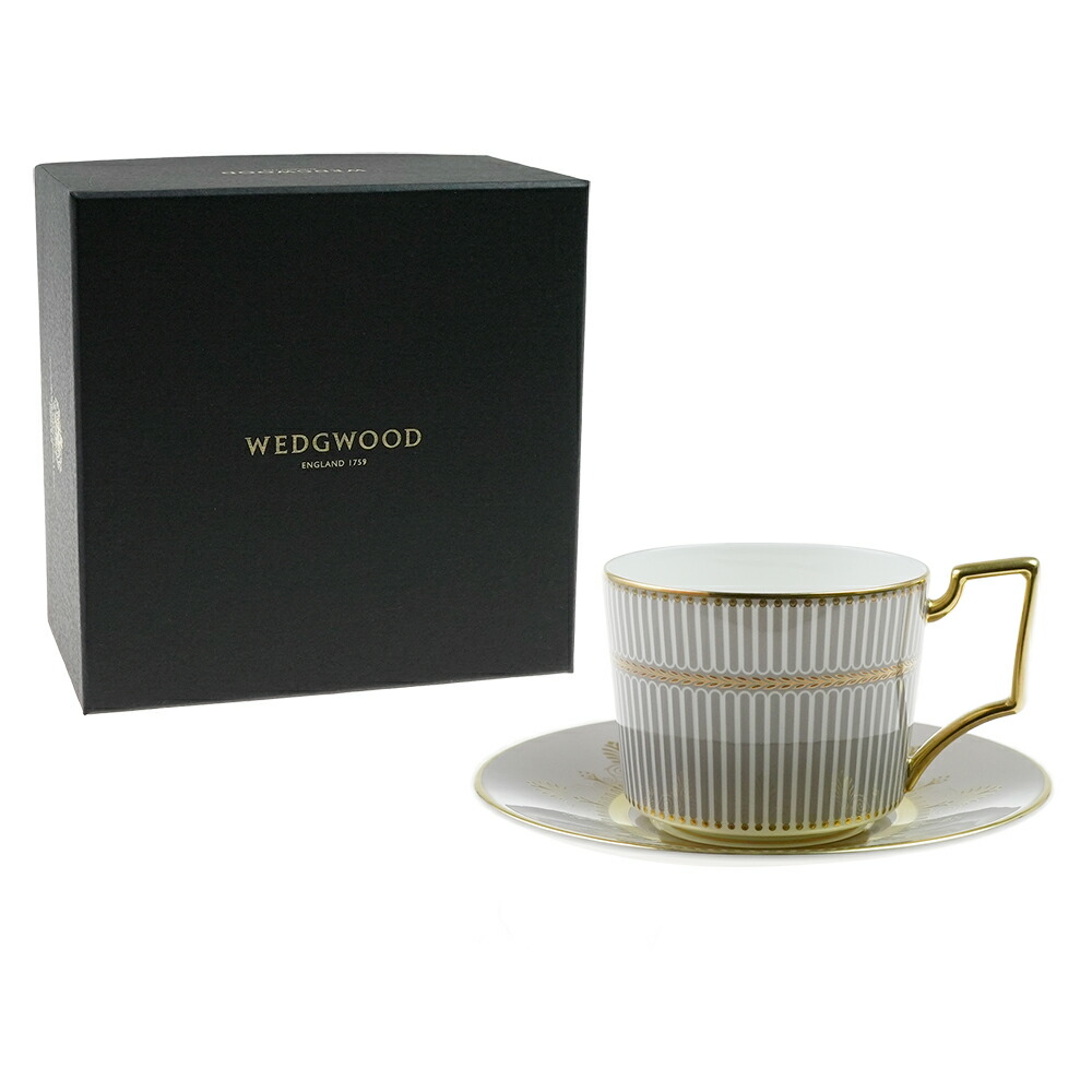 ウェッジウッド (WEDGWOOD)アンセミオン グレイ ティーカップ&ソーサー 1054396