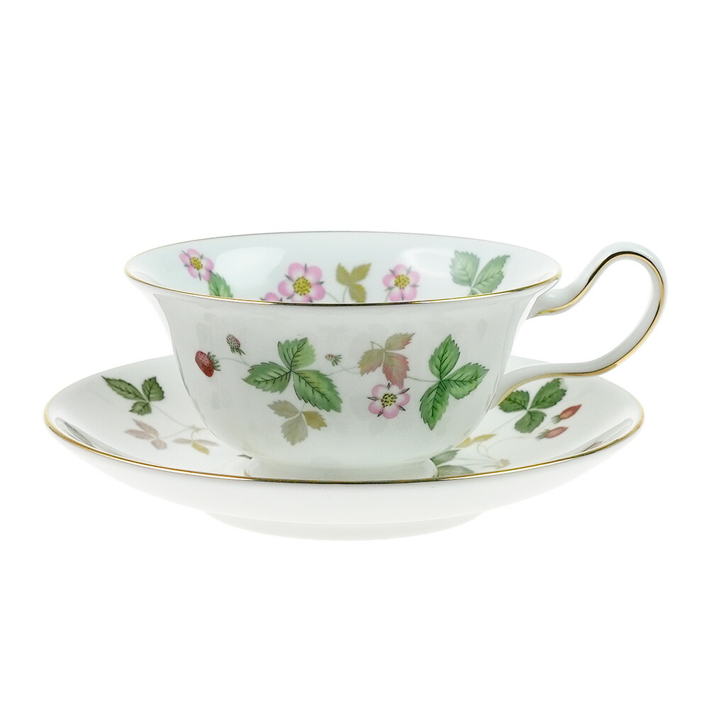 ウェッジウッド (WEDGWOOD) ワイルドストロベリー 紅茶優勝杯＆平円盤 ピオニー 連合王国製