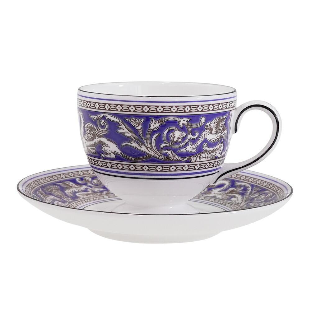 ウェッジウッド (WEDGWOOD) フロレンティーンマリン 紅茶優勝杯＆平円盤 ロバート・エドワード・リー