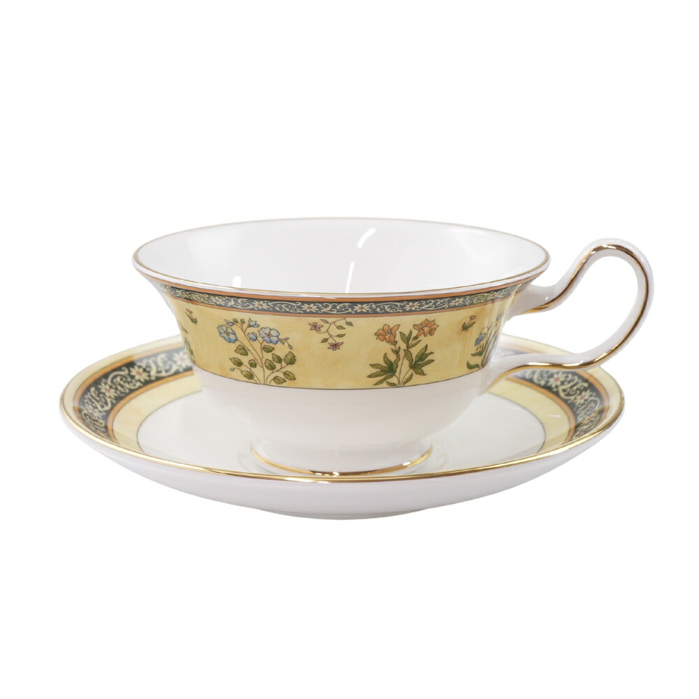 【連合王国製】ウェッジウッド (WEDGWOOD) インディア 紅茶優勝杯＆平円盤 ピオニー UK