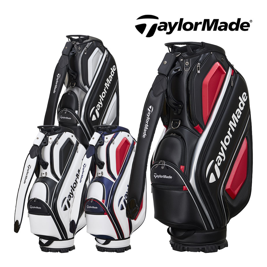 TaylorMade キャディバッグ UN033 BK/RD TaylorMade テーラーメイド オーステック キャディバッグ UN033