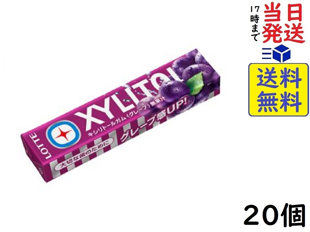 ロッテ キシリトールガム ブラックミント 14粒入 Green Beans