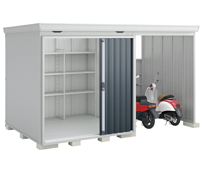 イナバ屋根裏部屋 フォルタウィズ FW-2222+18KS（判定基準/原則として型/右寄り開放的あき場所型番）物置き 中型 室外 納める庫 駐輪 銀輪 あき場所