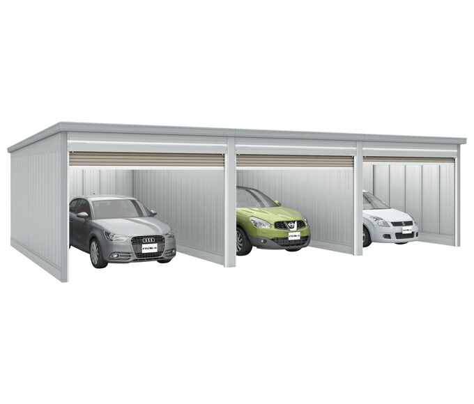 楽天市場】イナバガレージ ガレーディア 3台以上収納タイプ（3連棟