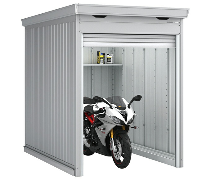 イナバ物置　バイク保管庫　FM-1826SD_I【土間タイプ】（スタンダード/一般型） バイクガレージ　バイク保管庫　屋外