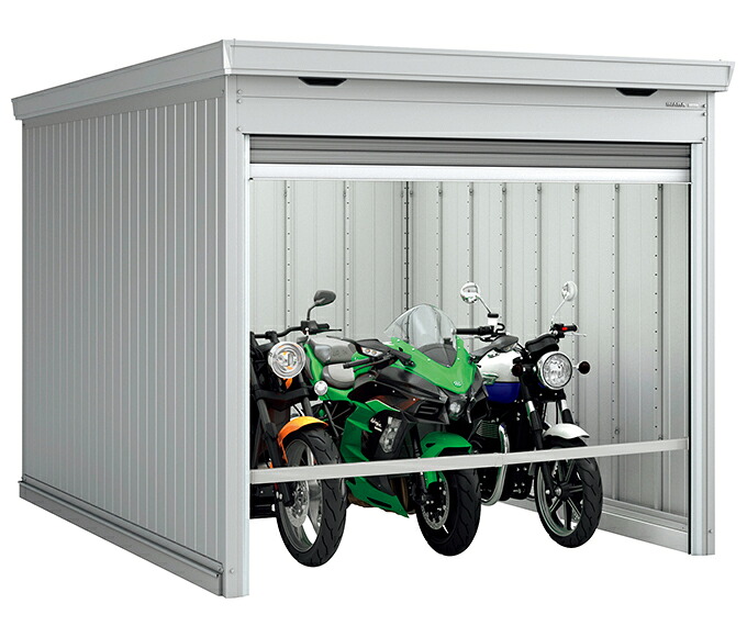 イナバ物置　バイク保管庫　FM-2635HD【土間タイプ】（ハイルーフ/一般型・多雪型） バイクガレージ　バイク保管庫　屋外