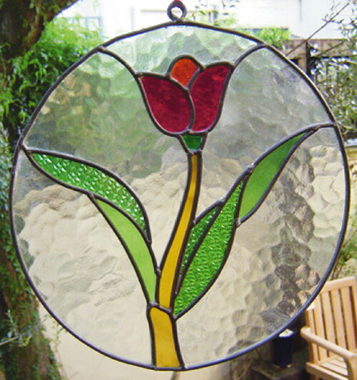 楽天市場】再利用 ジブリ美術館限定 ステンドグラス 窓飾り 丸型 「え