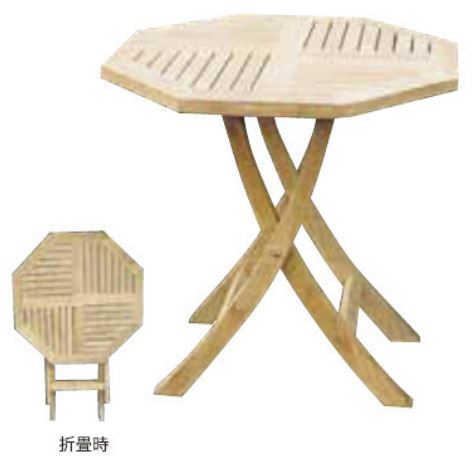 折り畳みテーブル（20869）（ジャービス商事） ガーデンファニチャー　ガーデン家具　ガーデンテーブル　机　チーク　木製