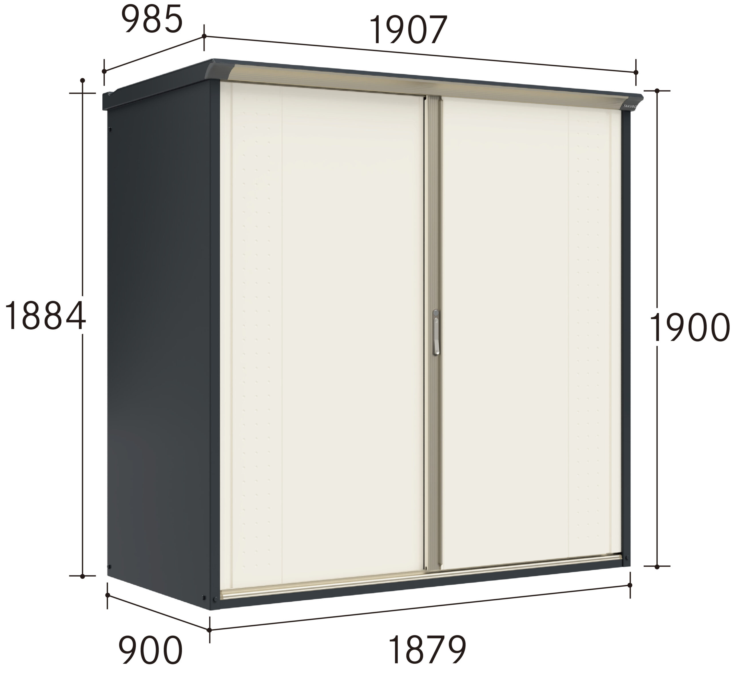 楽天市場】タクボ物置 グランプレステージ・ジャンプ GP-227AFY【全面