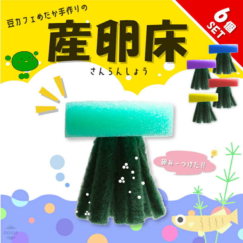 豆カフェめだか 黒蝶産卵床 激採れ メダカ産卵床 ビオトープ 100個セット 淡水魚 メダカ めだかの産卵床 めだか 特殊繊維 卵 採取 水槽 完成品 人工水草 産卵