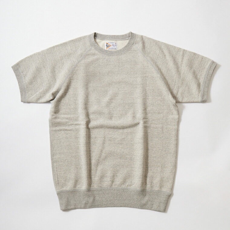 FELCO (フェルコ)  10薬局衡オンス Lt WEIGHT FRENCH TERRY S/S CLASSIC FIT RAGLAN SWEAT - TWISTED GREY 半袖 流汗 メンズ