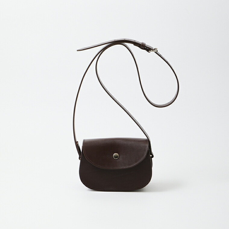 BEORMA LEATHER COMPANY (ベオーマレザーカンパニー) BRIDLE LEATHER THE BRUM - DARK BROWN ブライドルレザー ミニショルダーバッグ｜Explorer