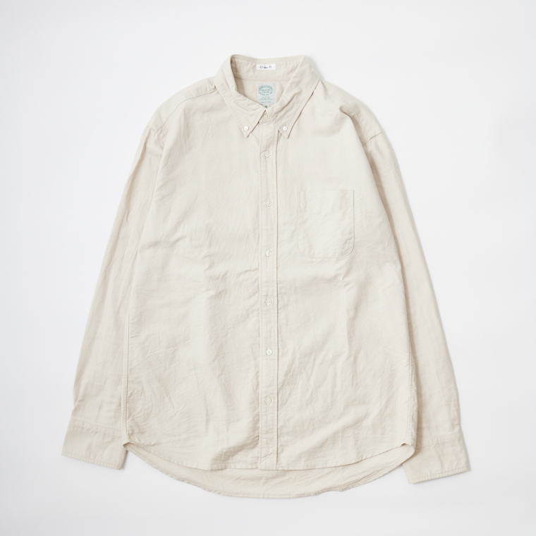 KEATON CHASE USA (キートンチェイスUSA) L/S CLASSIC FIT BD SHIRT PREMIUM OXFORD - BEIGE オックスフォードシャツ メンズ｜Explorer