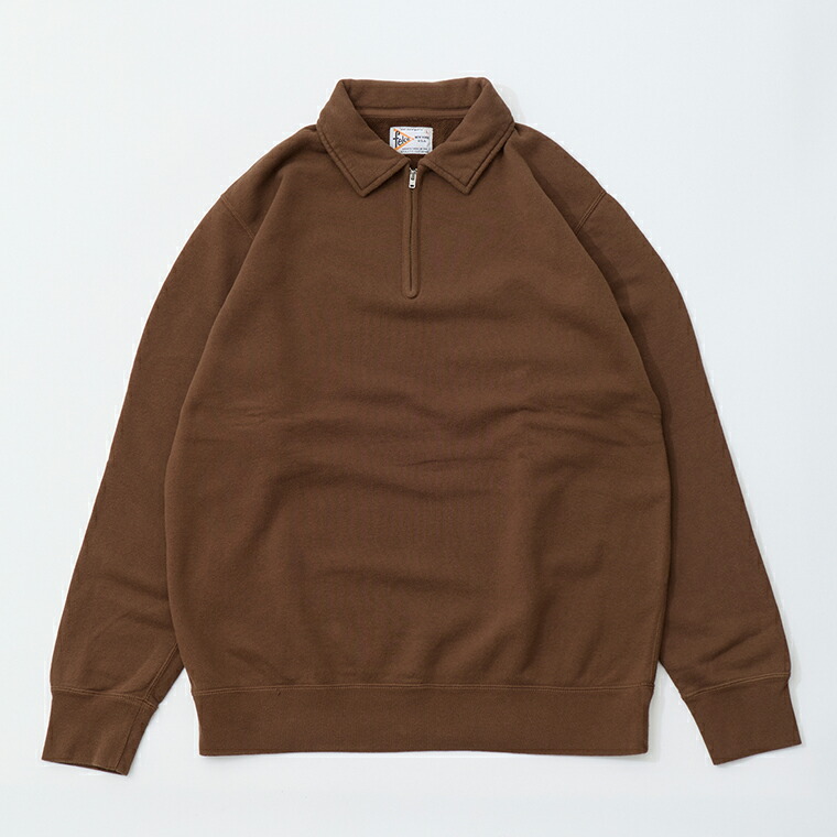 楽天市場】FELCO (フェルコ) 12oz TERRY HALF ZIP COLLAR SWEAT - DK