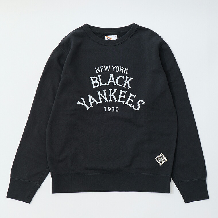 FELCO (フェルコ)  CLASSIC FIT 10薬局衡オンス TERRY BINDER CREW SET IN SWEAT W/NLBM PRINT - NYB1 BLACK_WHITE PRINT 労働者の一団のど首 トレイナー メンズ